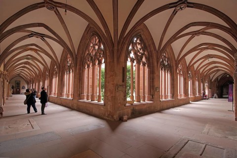 Cloister, Mainzer Dom, Hohe Dom St. Martin, interior view, Mainz, Rhineland-Palatinate, Germany