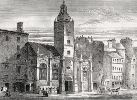 The Old Tron Church before fire in the early nineteenth century, Edinburgh, Scotland, 18th century