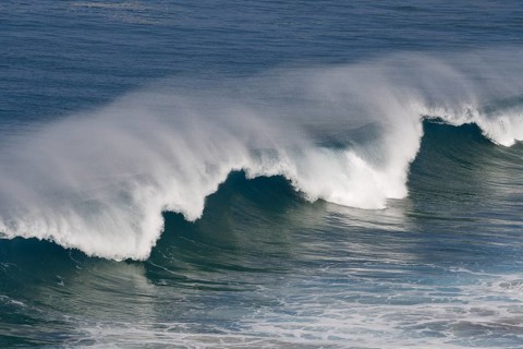 Breaking wave, Atlantic Ocean, Sagres, Algarve, Portugal