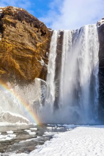 Iceland, Skogafoss waterfall, Skogafoss waterfall, Skogafoss, Iceland