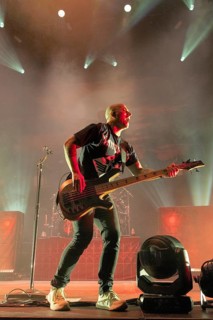 TRIVIUM, metal band, USA, Paolo Gregoletto, bassist, concert, 14.02.2025, Max-Schmeling-Halle,