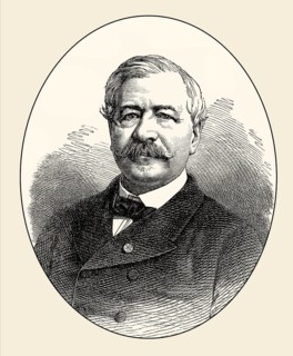 Ferdinand Marie Vicomte de Lesseps, 1805, 1894, a French diplomat and initiator of the Suez Canal,