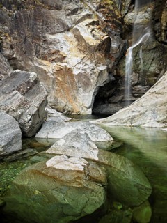 Cascata del Salto waterfall, Maggia, Maggia Valley, Canton Ticino, Switzerland