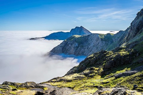 Snowdon Massif, Snowdon Range, Snowdonia, North Wales, UK