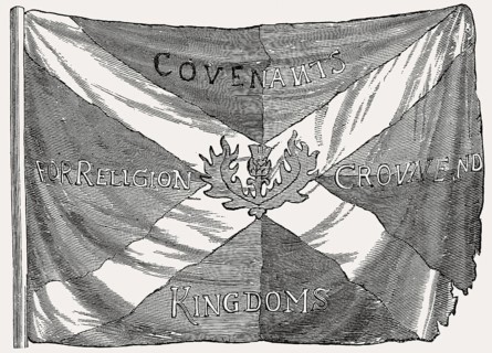 Covenanter flag, Scottish Presbyterian, Covenanters, 17th century