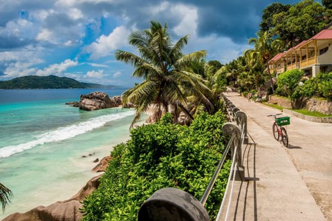 Anse Severe beach, La Digue, Republic of Seychelles, Indian Ocean