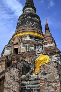 Buddha statue in Wat Yai Chai Mongkhon, Buddhist temple, Ayutthaya, Ayutthaya province, Thailand