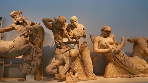 Group of Centaurs and Lapiths, West Gable of the Temple of Zeus, Battle between Lapiths and