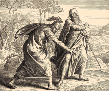 God rejects Saul, Old Testament, by Julius Schnorr von Carolsfeld