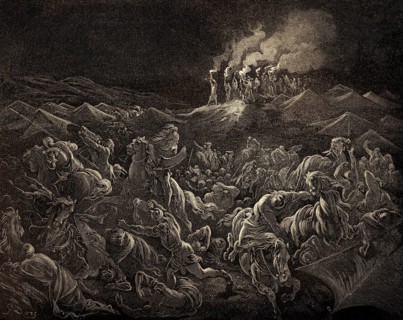 The Midianites Put to Flight, Old Testament, Gustave Doré, 1863