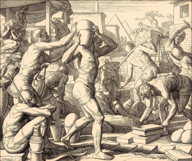 Slavery and Massacre of the Innocents, Old Testament, by Julius Schnorr von Carolsfeld, 1860