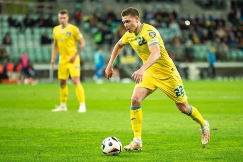 WROCLAW, POLAND - MARCH 26, 2024: Qualifications for UEFA Euro 2024. Final play-off match Ukraine -
