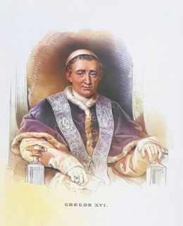 Gregory XVI (born 18 September 1765 in Belluno, Republic of Venice, died 1 June 1846 in Rome, legal