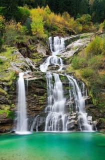 Waterfall, Ticino, Switzerland