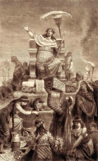 Croesus, king of Lydia, on the pyre