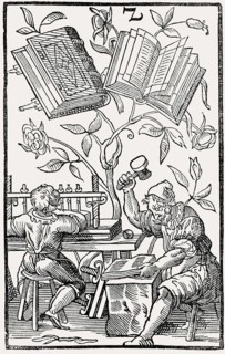 Bookbinder in Middle Ages