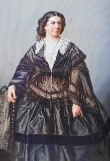 Madame Anna Bishop, 1810-1884, English soprano. Painted by DJPound after a photograph by Mayall.