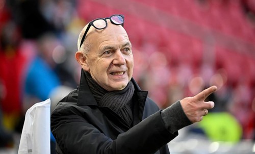 President Bernd Neuendorf GER Portrait gesture soccer DFB international match Germany GER vs Ghana