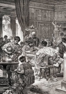 A banquet in ancient Rome