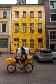 The Banana House, designed by banana artist, Thomas Baumgärtel, Karlstraße, harbour district