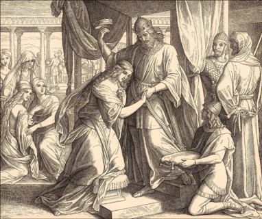 The Coronation of Esther, Old Testament, by Julius Schnorr von Carolsfeld