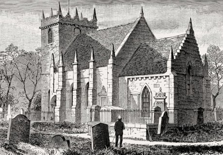 Duddingston Kirk, Duddingston Village, Edinburgh, Scotland, 19th century