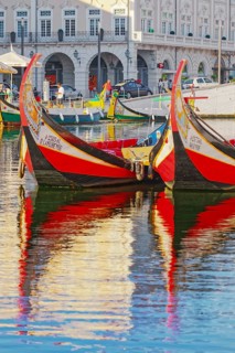 Moliceiro boats, Aveiro, Portugal