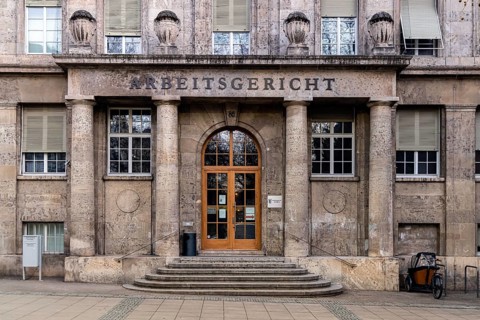 Stuttgart Labour Court. Exterior view. Stuttgart, Baden-Württemberg, Germany