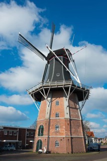 Edens mill, windmill, Winschoten, Oldambt, Groningen, Netherlands