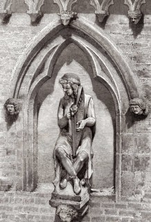 Harfenspieler, La Maison des musiciens, des ménétriers, das Haus der Musiker oder Fiedler, Rue De