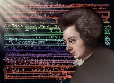 Wolfgang Amadeus Mozart, 1756 – 1791, composer of classical music, First Viennese School, notesheet