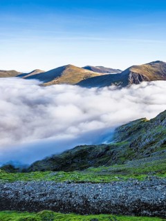 Snowdon Massif, Snowdon Range, Snowdonia, North Wales, UK
