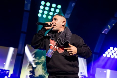Bushido (real name: Anis Mohamed Youssef Ferchichi) live on Alles wird gut - Tour 2026 at the Uber