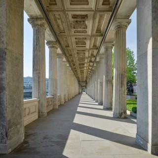 The colonnades of Museum Island, Berlin-Mitte, Berlin, Germany