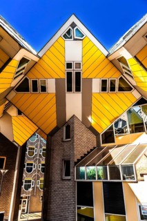 Cube houses from 1984, architect Piet Blom, Rotterdam, the Netherlands