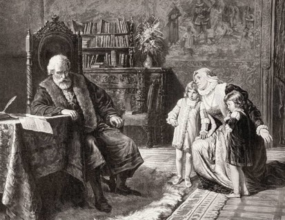 Philippine Welser before Emperor Ferdinand I