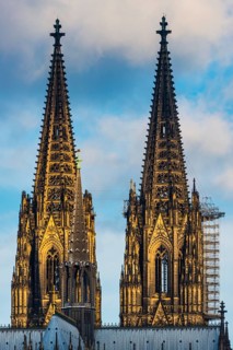 Peaks of Cologne Cathedral, Cologne, North Rhine-Westphalia, Germany
