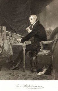 Francis Hopkinson (1737-1791) lawyer, co-signer of the Declaration of Independence, USA, room,