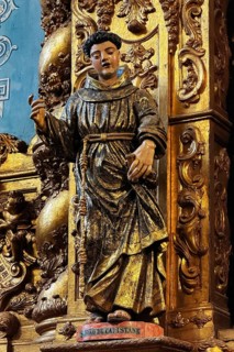 Sacred sculpture of S. Jao de Capistane, St. John of Capistrano, Rococo, Talha Dourada, São