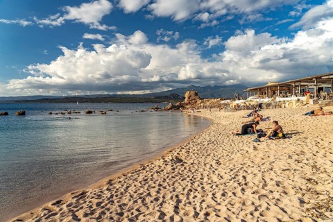 La Tonnara beach near Bonifacio, Corsica, France