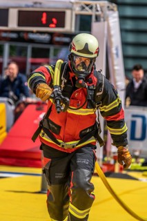 Firefit competition, competition for firefighters, Interschutz 2022 trade fair in Hanover, the