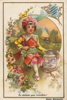 Picture series Children in various professions with Liebig glass, Liebig picture, digitally