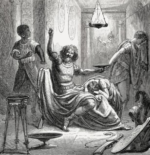 Death of Hannibal or Hannibal Barkas, circa 246-183 BC, Carthaginian military commander