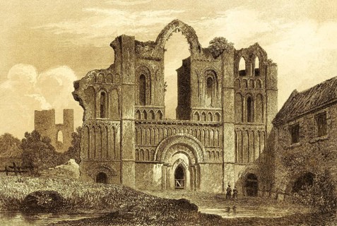 Castle Acre Priory, Norman Castle Ruins, Norfolk, East Anglia, Castle, Abbey, Entrance, Facade,