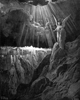 The angel shows John Jerusalem, the new city of Jerusalem, its walls and gates, Revelation chapter