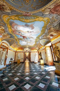 Palace museum in the Palacio La Granja de San Ildefonso or summer palace, province of Segovia,