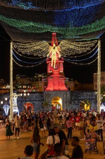 Christmas decorations, Cartagena, Colombia
