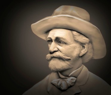 Giuseppe Verdi, 1813 – 1901, Italian opera composer, digitally edited
