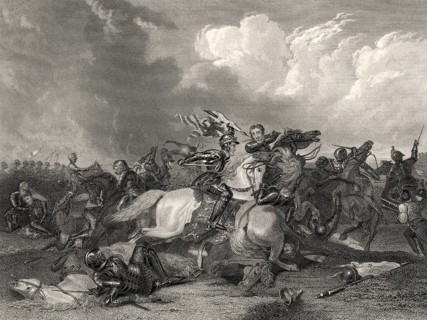 Richard III. und der Earl of Richmond in der Schlacht von Bosworth, 1485, Rosenkriege