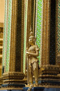 Wat Phra Kaeo temple, old royal palace, Bangkok, Thailand